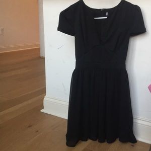 Black skater skirt dress